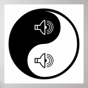 Yin Yang Ljud Poster
