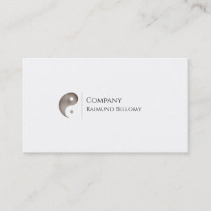 Yin Yang Logotyp Affärskort Visitkort