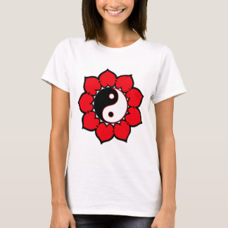 Yin Yang lotusblommablomma T-shirt