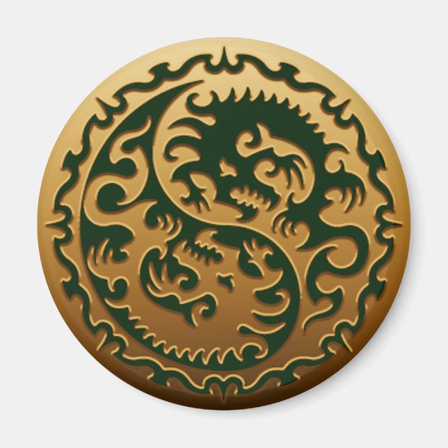 Yin Yang Magic Dragons 3 Magnet (Framsidan)