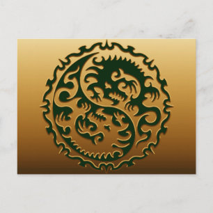 Yin Yang Magic Dragons 3 Vykort