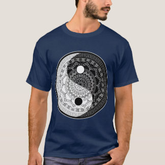 Yin Yang Mandala Helig Geometry T Shirt