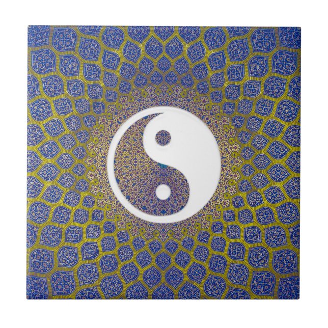 Yin Yang Mandala Kakelplatta (Framsidan)