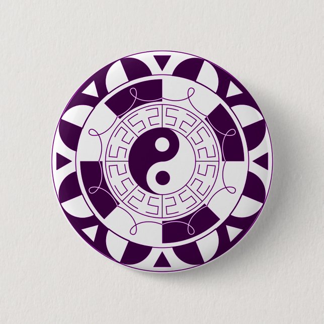 Yin Yang Mandala Knapp (Framsida)