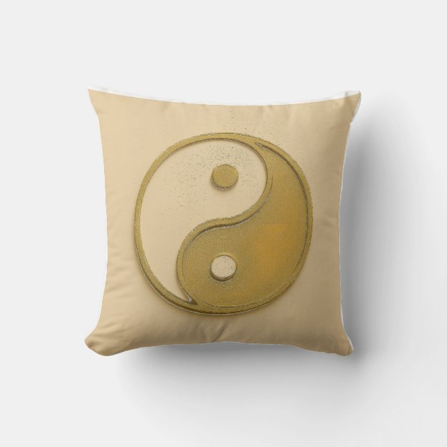 Yin Yang Mandala Pillow - Balance & Harmony Kudde (Framsida)