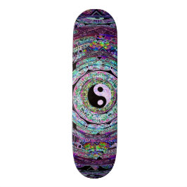 Yin Yang Mandalalilor Skateboard Bräda 19,5 Cm
