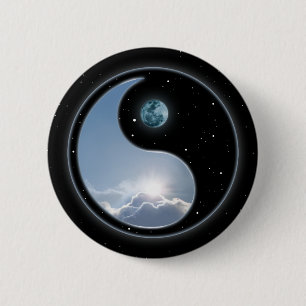 Yin Yang månesol Knapp