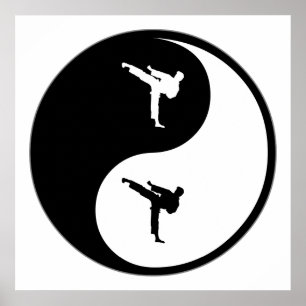 Yin Yang Martial Arts Poster