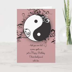 Yin-Yang med att bläddra Kort