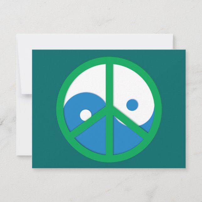 Yin-Yang med Fredstecken (Framsida)