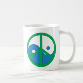 Yin-Yang med Fredstecken Kaffemugg