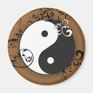 Yin-Yang med rullning Magnet