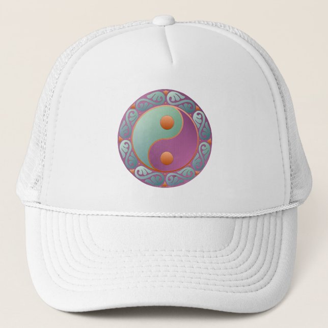 Yin Yang Medallion Violet Turcos Keps (Framsida)