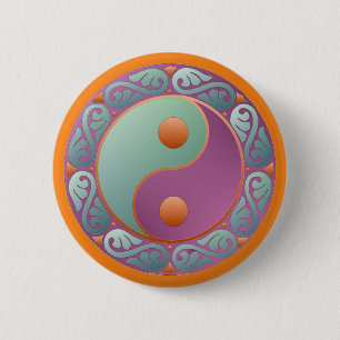 Yin Yang Medallion Violet Turcos Knapp