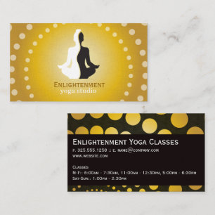 Yin Yang Mediation Logotyp Yoga Visitkort
