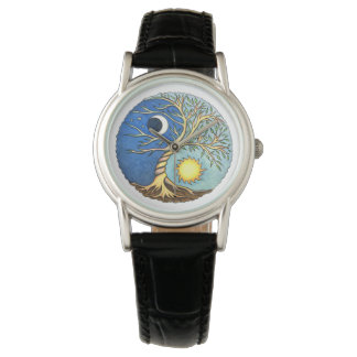 yin-Yang Moon and Sun Armbandsur