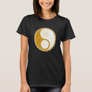 Yin Yang Mörk Estetisk Grunge Symbol Ockult Pagan T Shirt