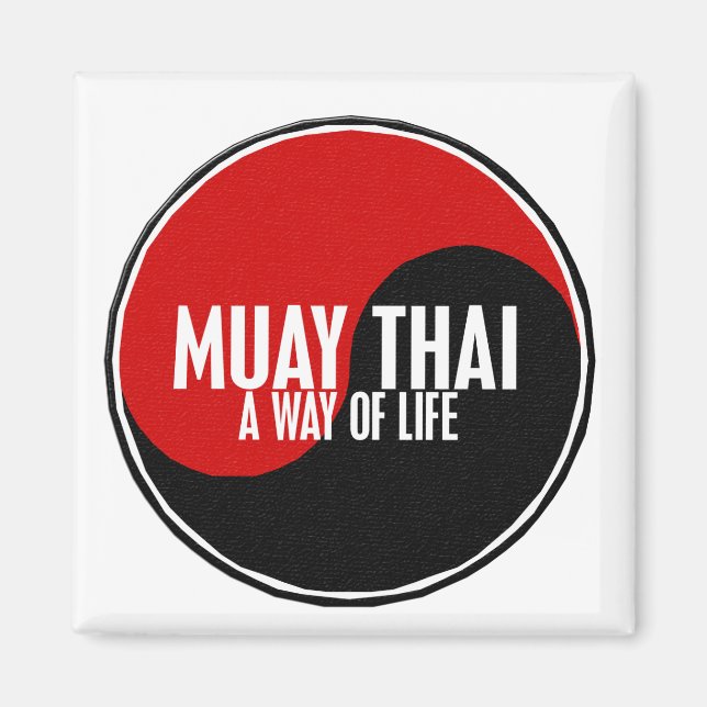 Yin Yang Muay Thai 1 Magnet (Framsidan)
