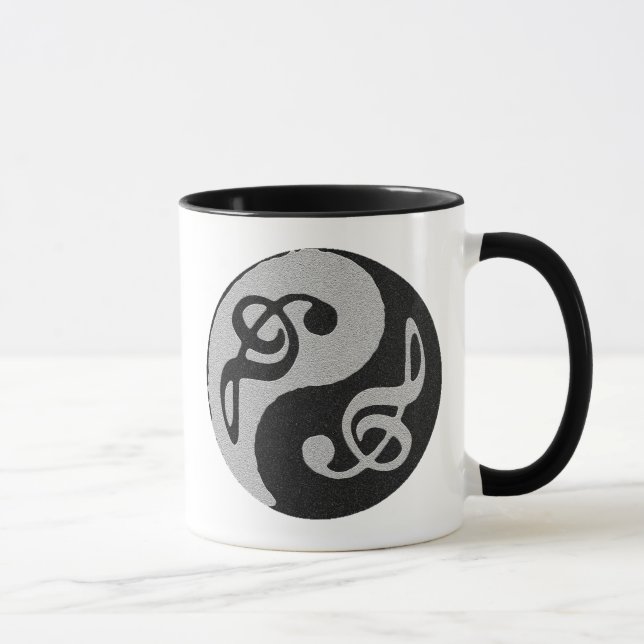 yin yang musik clave ton mugg (Höger)