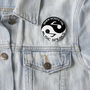 Yin yang musik knapp