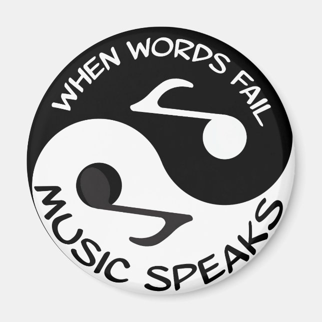 Yin yang musik magnet (Framsidan)