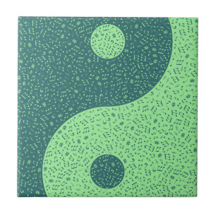 Yin Yang Musik noter Kakelplatta