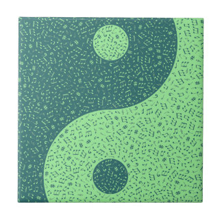 Yin Yang Musik noter Kakelplatta