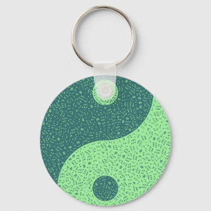 Yin Yang Musik noter Nyckelring