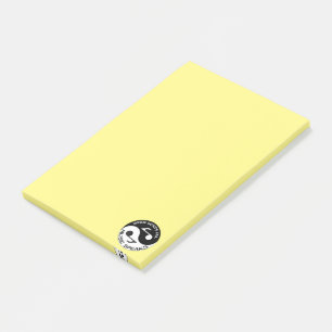 Yin yang musik post-it block