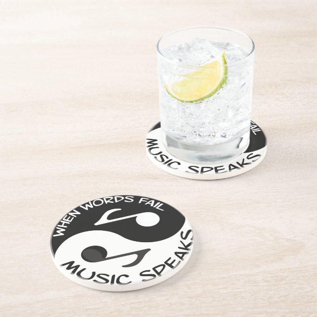Yin yang musik underlägg sandsten (Sidan)