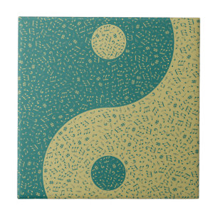 Yin Yang Musiknoter Kakelplatta