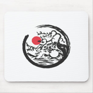 Yin Yang Naturlig Bonsai Träd Qi Gong Yoga Tai Chi Musmatta