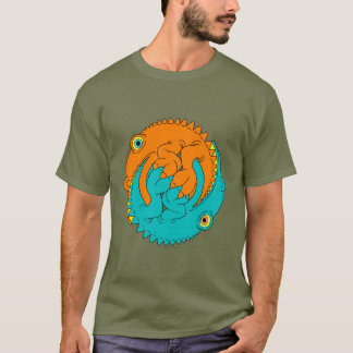 Yin Yang ödlor T-shirt