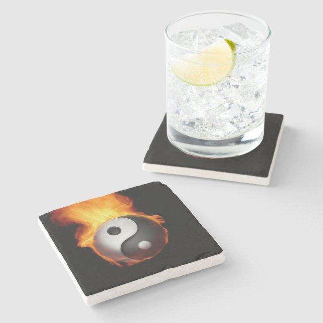 Yin Yang on Fire Stenunderlägg (Sidan)