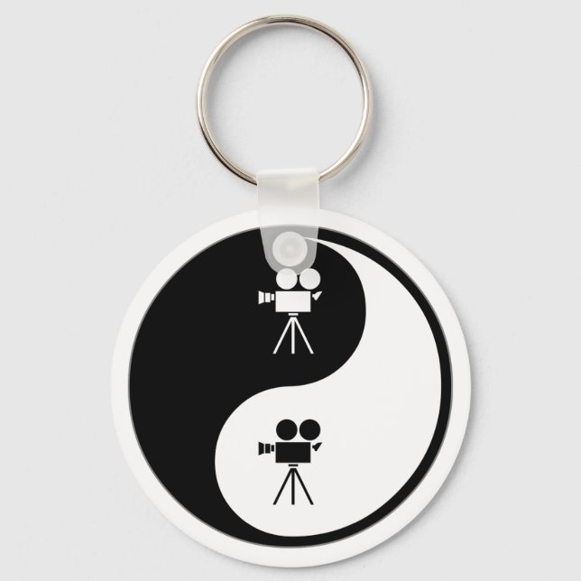 Yin Yang Opererar en kamera Nyckelring (Framsida)