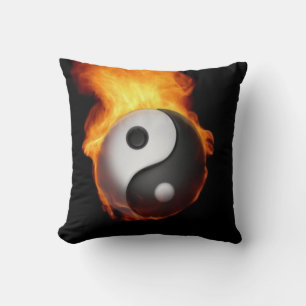 Yin Yang på eld kudde