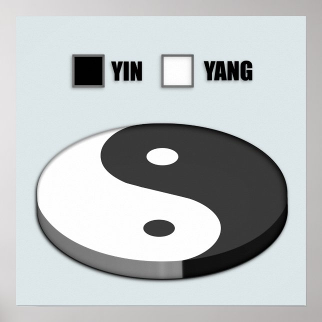 Yin Yang Paj Chart Poster (Framsidan)