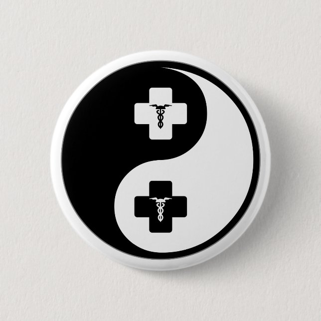 Yin Yang Phlebotomy Knapp (Framsida)