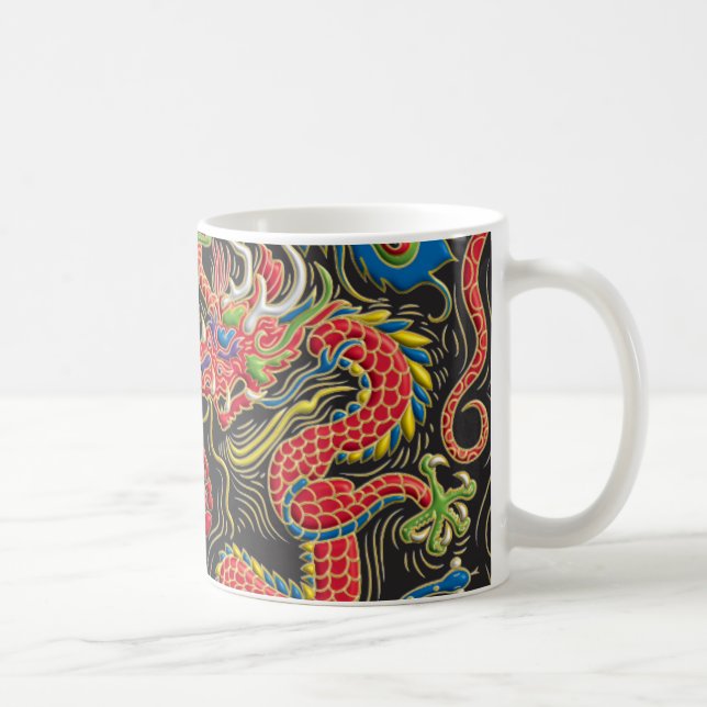 Yin Yang Phoenix och drakekaffemugg Kaffemugg (Höger)