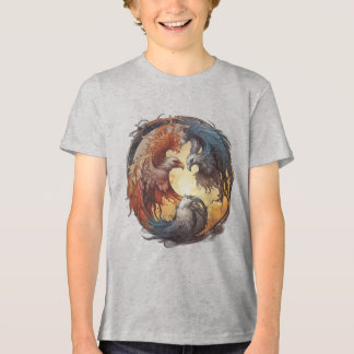 Yin Yang Phoenix - Reborn through Balance T Shirt