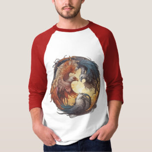 Yin Yang Phoenix - Reborn through Balance T Shirt