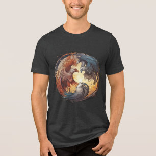 Yin Yang Phoenix - Reborn through Balance T Shirt