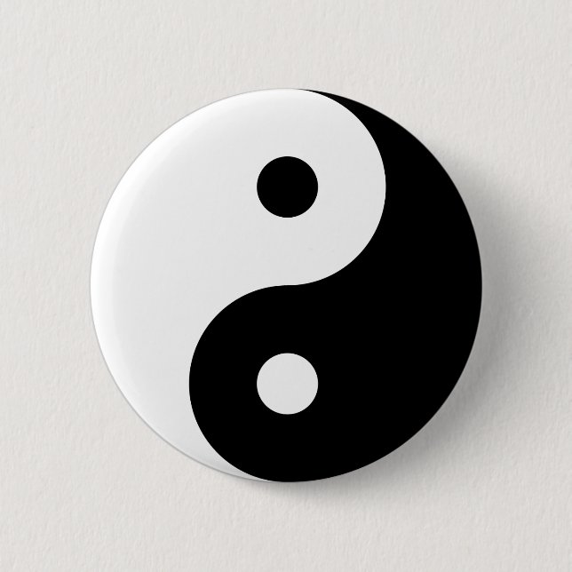 Yin-Yang Pin Button Knapp (Framsida)