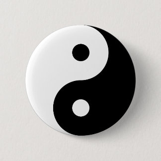 Yin-Yang Pin Button Knapp