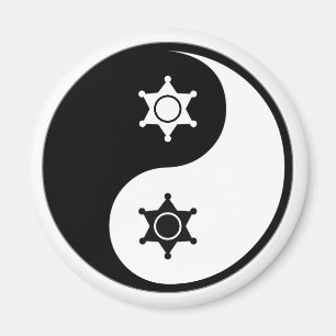 Yin Yang polisarbete Magnet