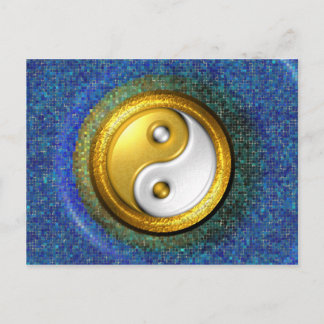 Yin-Yang Postcard, Golden Ring och Blue mosaic Vykort
