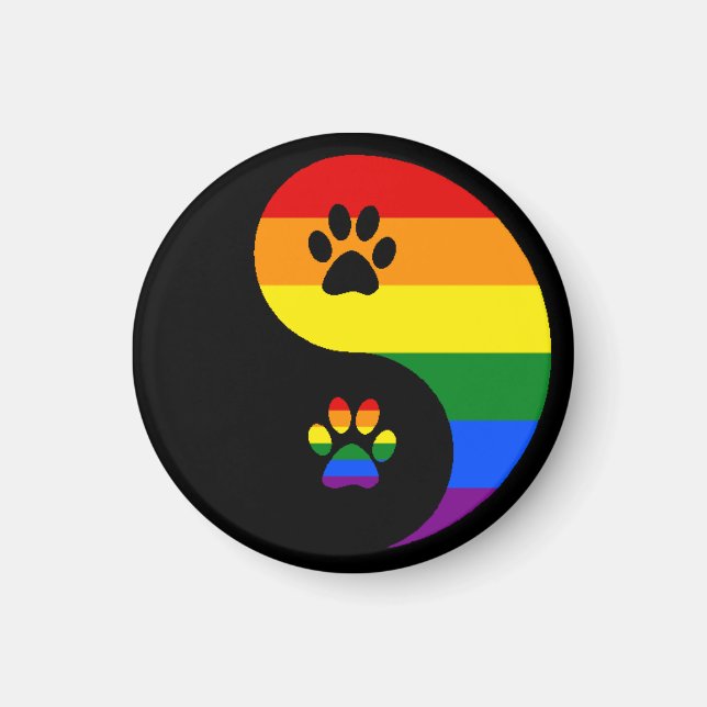 Yin-yang Pride Magnet (Framsidan)