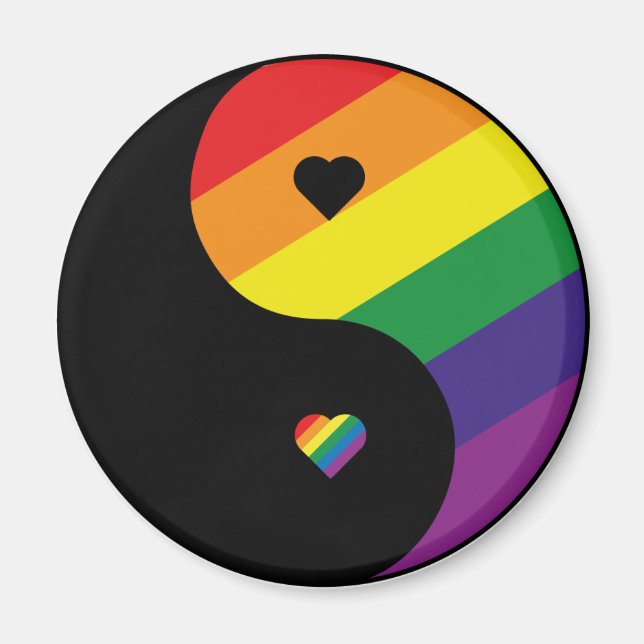 YIN YANG-PRIDET MAGNET (Framsidan)