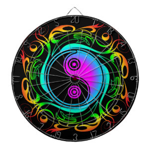 Yin Yang Psychedelic Rainbow Tattoo Darttavla