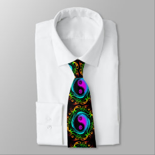 Yin Yang Psychedelic Rainbow Tattoo Slips